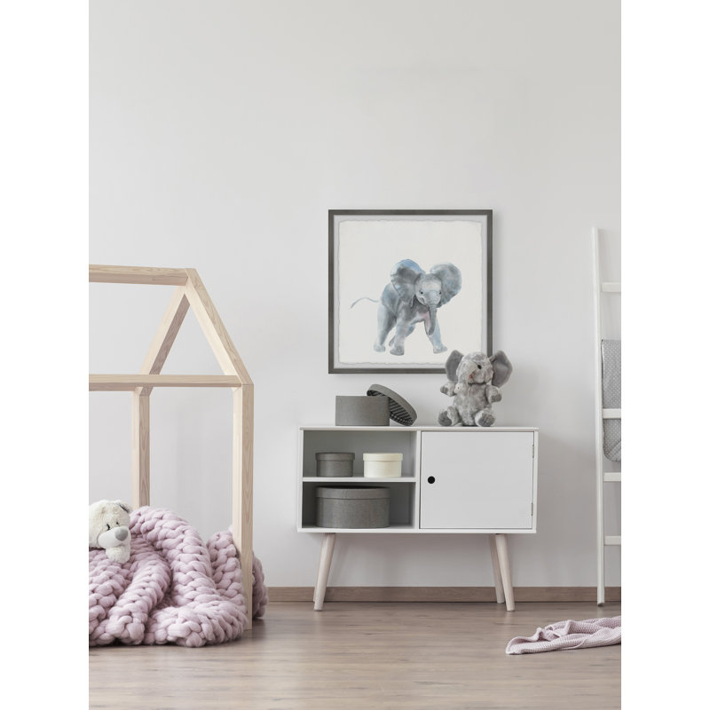 Gonzalo Playful Elephant - Print, 41cm H x 41cm W