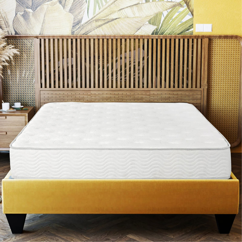 Premium 9 po Matelas à ressorts ensachés moyen - blanc, Très grand californien
