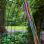 Manche à ruban arc-en-ciel