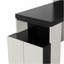 Lit moderne noir et blanc avec options de rangement pour bureau à domicile et espace de vie noir et blanc