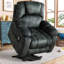 Ensemble de salon inclinable 2 pièces en microfibre moelleuse - Fauteuil relevable, canapé de style cinéma avec chauffage USB et massage