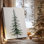 «Silver Snow Blessing» - Toile tendue avec châssis de qualité supérieure