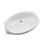 Vitreous China Oval Undermount Bathroom Sink with Overflow