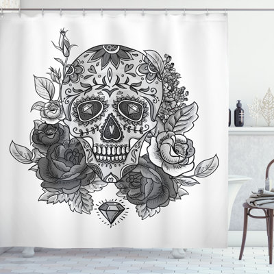 Shower Curtain with Hooks Included
