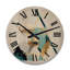 Horloge murale moderne surdimensionnée en bois pleine lune or et turquoise Minimalisme II-512219539