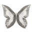 Plateau décoratif en aluminium en forme de papillon Mariposa (argent)-1824765079