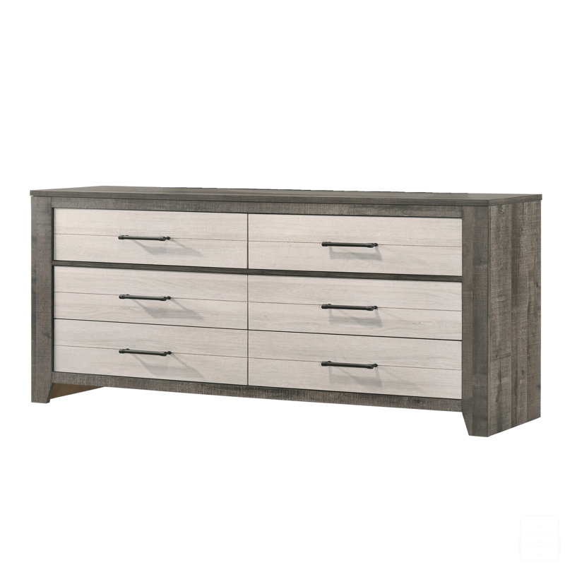 Commode 1 pièce commode à deux tons avec tiroirs de rangement pratiques