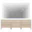 Ensemble de commode moderne à 7 tiroirs 94,5 po pour chambre à coucher, commode minimaliste avec rangement, commode en bois pour salon, chambre à coucher et entrée-956969626