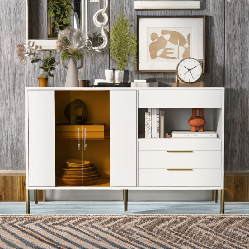 Menasseh 53.5'' Sideboard, White
