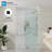 40"W x 76"H Fixed Frameless Shower Screen with 3/8" Clear Glass-114374191-120234391