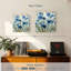 Floral abstrait en bleu III-109234926