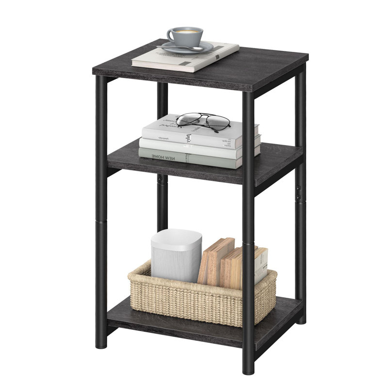 Side Table, Misty Gray, Black
