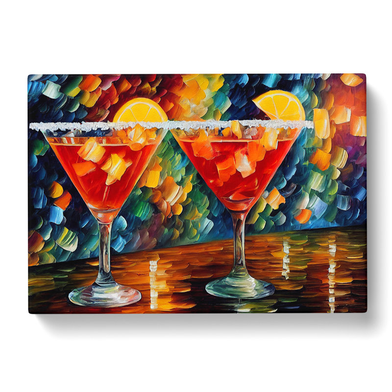 Cocktail Painting Vol.2 Abstract - Wrapped Canvas, 50cm H x 76cm W x 3cm D