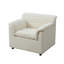 Fauteuil surdimensionné de 97 cm (38 pouces) recouvert de chenille, fauteuil d'appoint idéal pour le salon, la chambre ou un appartement.-63302203