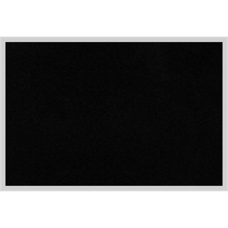 Incline Silver Wood Framed Corkboard, Black Cork Bulletin Board, Organization Board, Pin Board, 25" H x 37" W, Black
