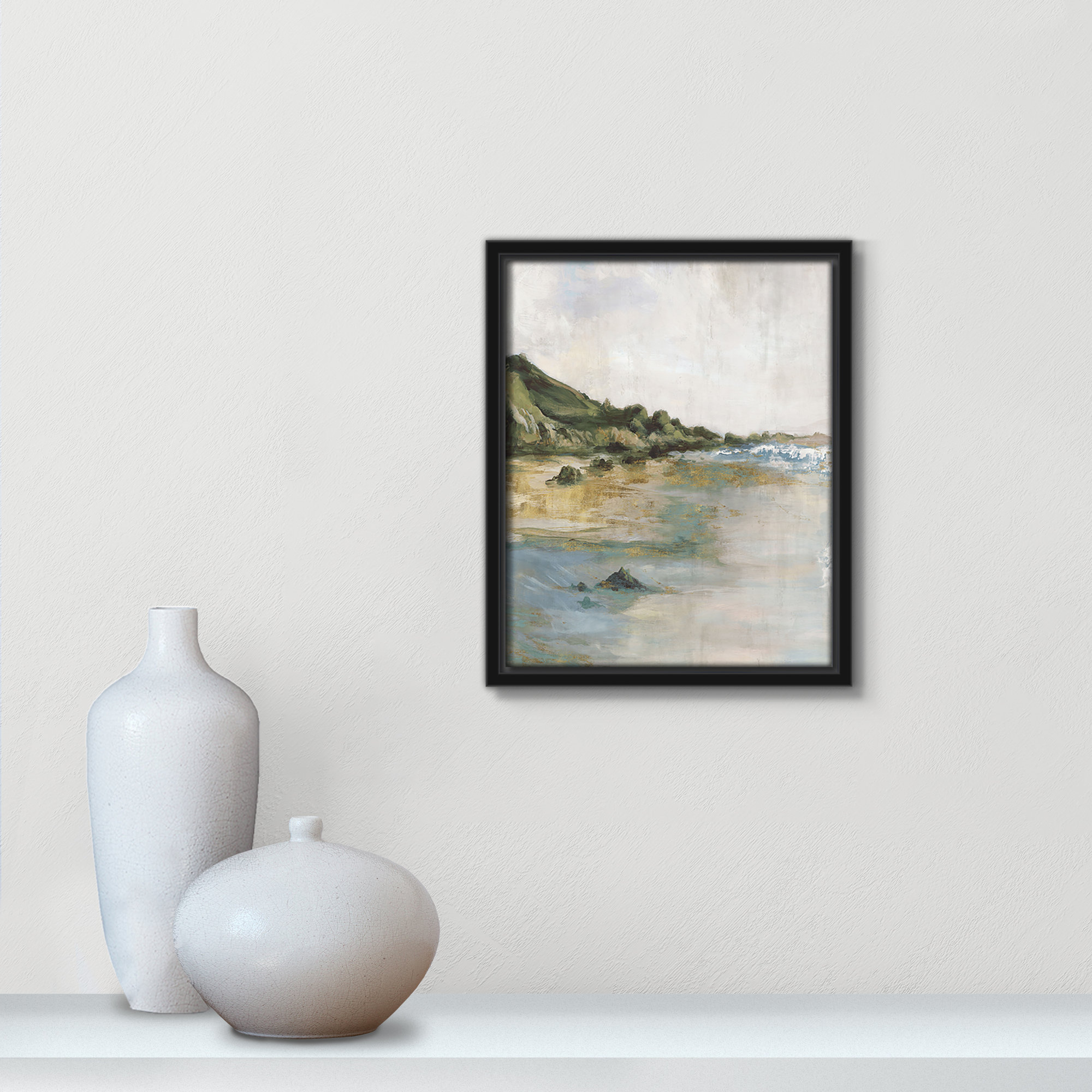 Tide’s Edge Print by , Black, 11.5" H x 9.5" W