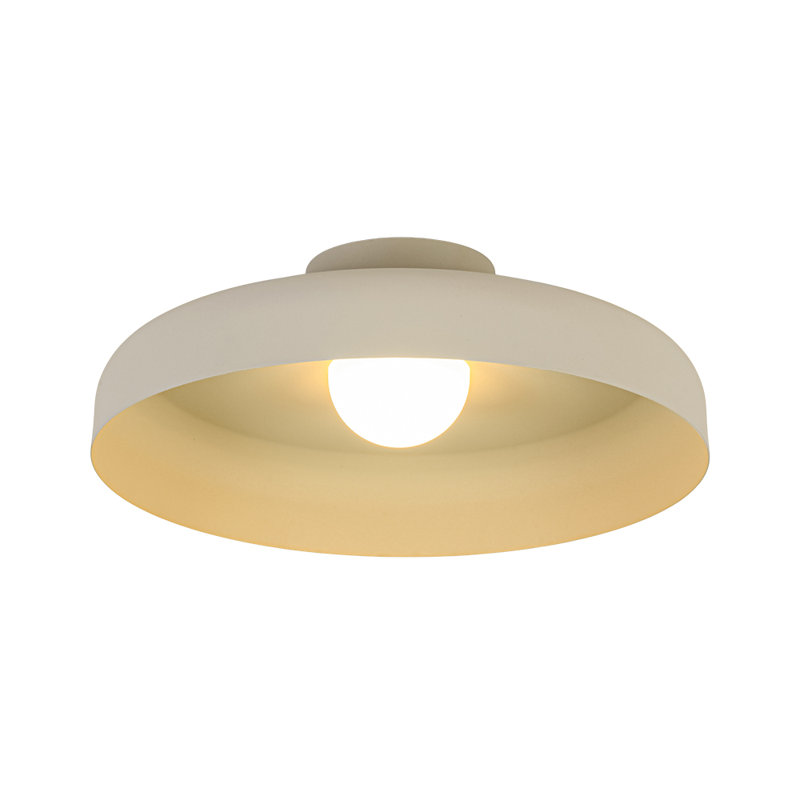 1-Light Dome LED Semi Flush Mount 