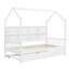 Lit en bois avec couchette, lit pour enfant avec tablette-1040147706