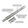 Drawer Slide Center Mount 3/4 Extension Cadmium Finish