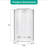 36*36*72 INCH Pivot Shower Door, With 1/4" (6MM) Tempered Glass,Frameless Neo-Angle Pivot Shower Enclosure In Chrome For Bathroom Shower Door(NO INCLUDED Neo-Angle Shower Base )-121059671