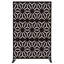 Paravent en métal Kozyard 74,2 po H x 47,3 po L, séparateur décoratif extérieur avec supports, panneaux autoportants pour patio, balcon, jardin, intérieur et extérieur (noir/étoile hexagonale)