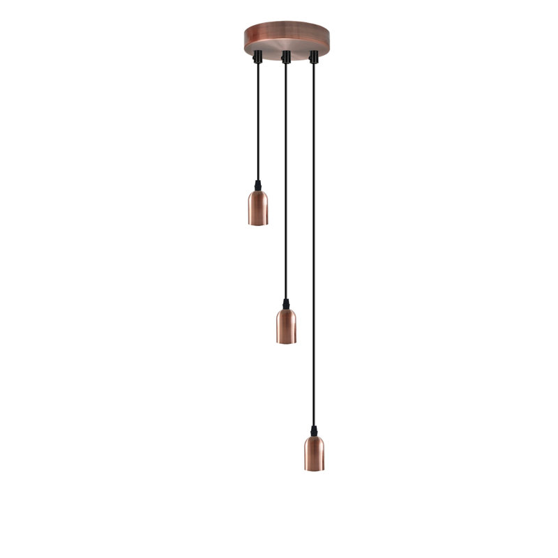 Amrane - Light Copper Cluster Pendant, No, 3