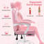 Fauteuil d'ordinateur ergonomique pour enfant avec appui-tête et repose-pieds réglables-281387255