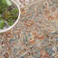 Tapis bleu à bordure Sahar-874877483