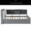 Lit plateforme, tablettes et tête de lit en bois-996579152-996579154