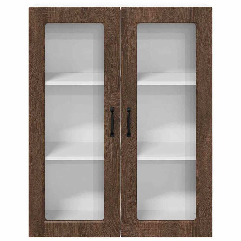 Vidaxl Kitchen Wall Cabinet Brown Oak 60 X 31 X 100 Cm Engineered Wood, Brown Oak, 100cm H x 80cm W x 31cm D