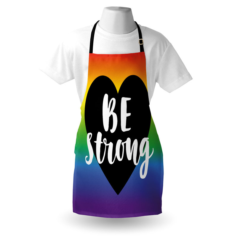 Multicolore East Urban Home Pride, tablier unisexe, cœur Be Slogan Heart, taille adulte