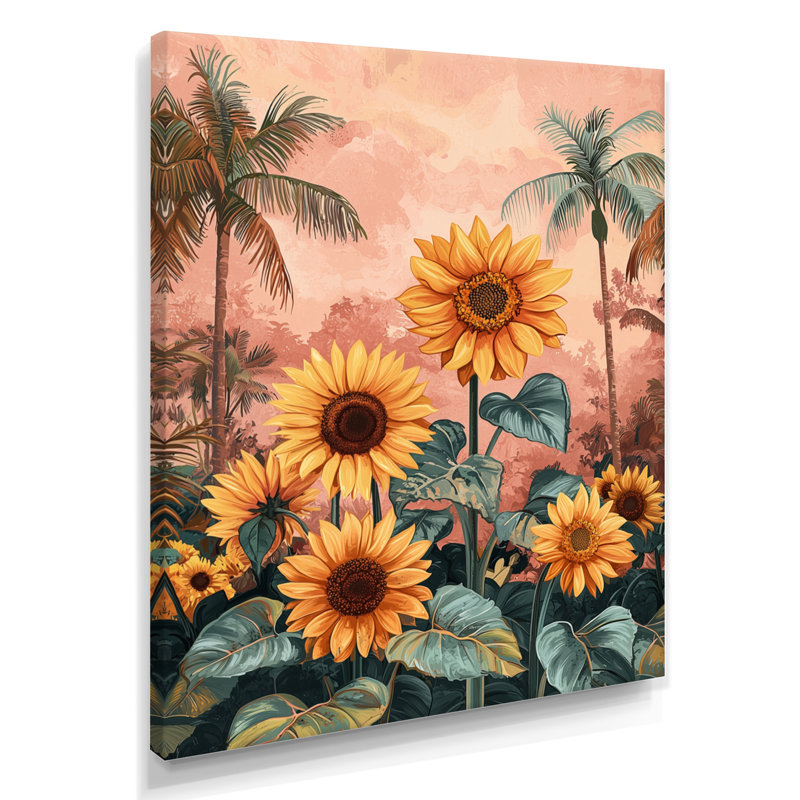 Drimit - Floral Wall Art Prints, H 32 po x l 16 po, Toile tendue, Ne s’applique pas