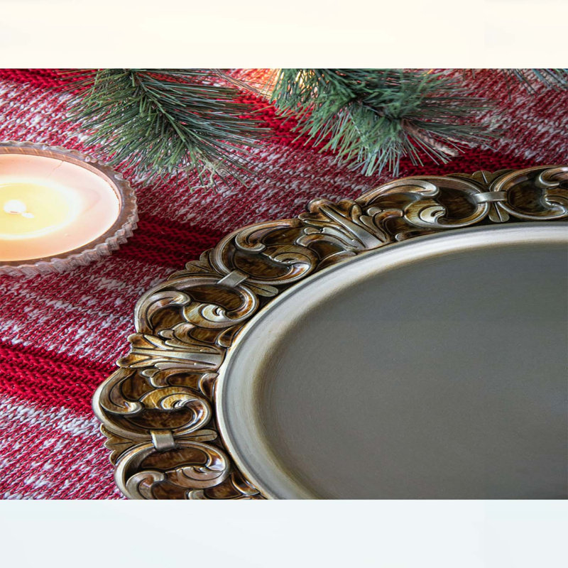 Paquet de 6 assiettes de présentation en plastique durables, parfaites pour rehausser le décor des repas et des événements