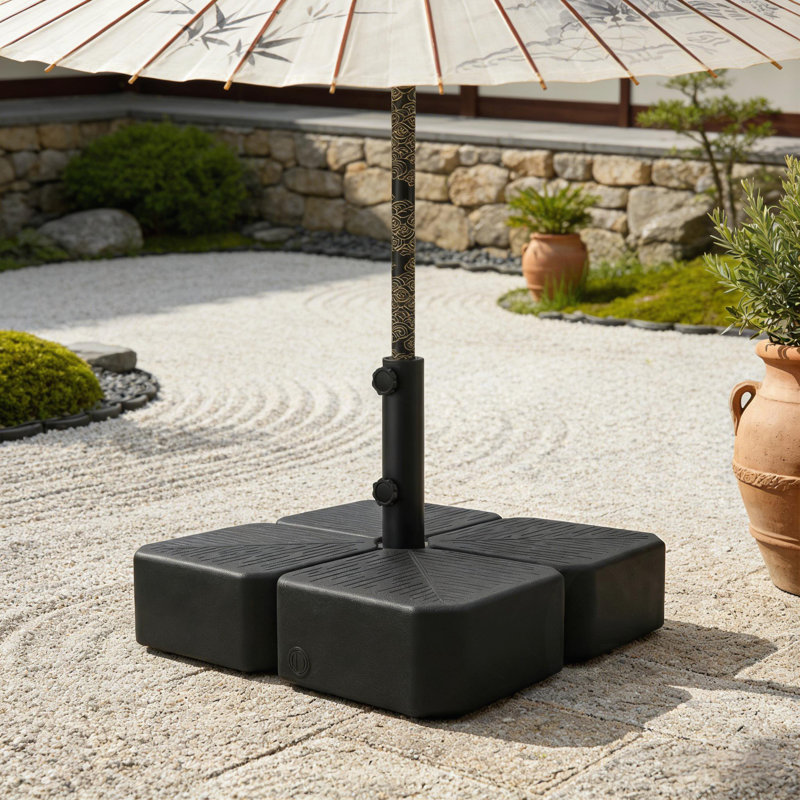Base de parasol d'extérieur durable avec roulettes