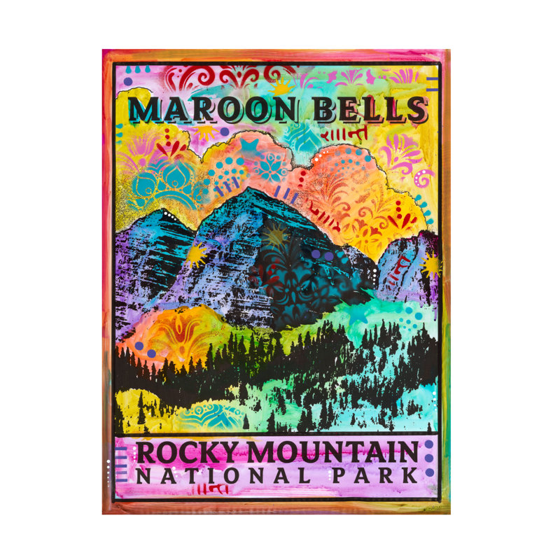 Dean Russo Np Maroon Bells Canvas Art, 32" H x 24" W