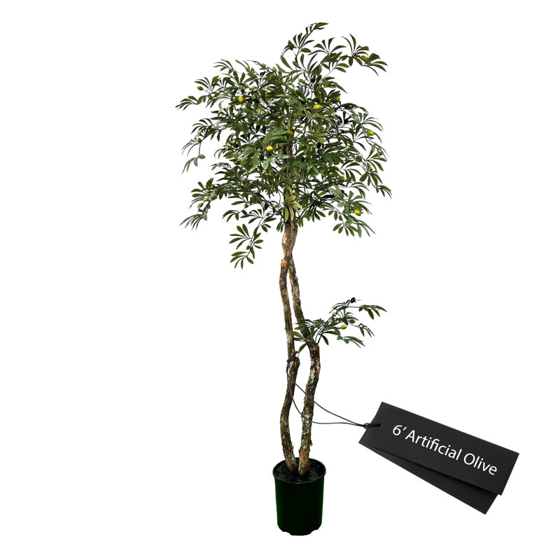 Handmade Artificial  Olive Tree with Real Wood