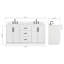 Meuble-lavabo ovale double de 73 pouces avec comptoir en quartz blanc pur de 1,5 pouce d'épaisseur.-1490856325-1490856320