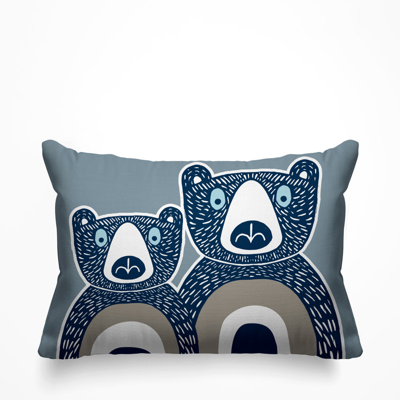 Coussin Berny, 14 po x 20 po, Ardoise, Rectangle