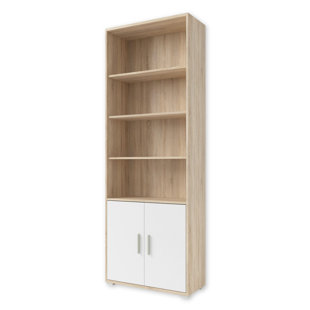 OFFICE LINE 220cm H x 79cm W Engineered Wood Standard Shelf Bookcase