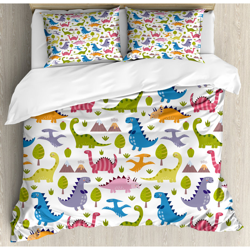 Raffaele Geometric Shapes Duvet Cover Set with Pillowcases Included, 155 x 220 cm - 2 Pillowcases (80 x 80 cm)