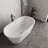 54" Streamline Soaking Freestanding Tub With Internal Drain-108964845