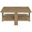 Table basse carrée mangue brune