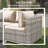 Cawanna 7-Piece Outdoor Rattan Seating Group with Cushions-2093338039-2089120392