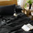 MooMee Lightweight Duvet Cover Set with Zipper Closure 8 Ties 100% Washed Cotton Linen Like Textured Soft Breathable All-Season-111219966-109236633