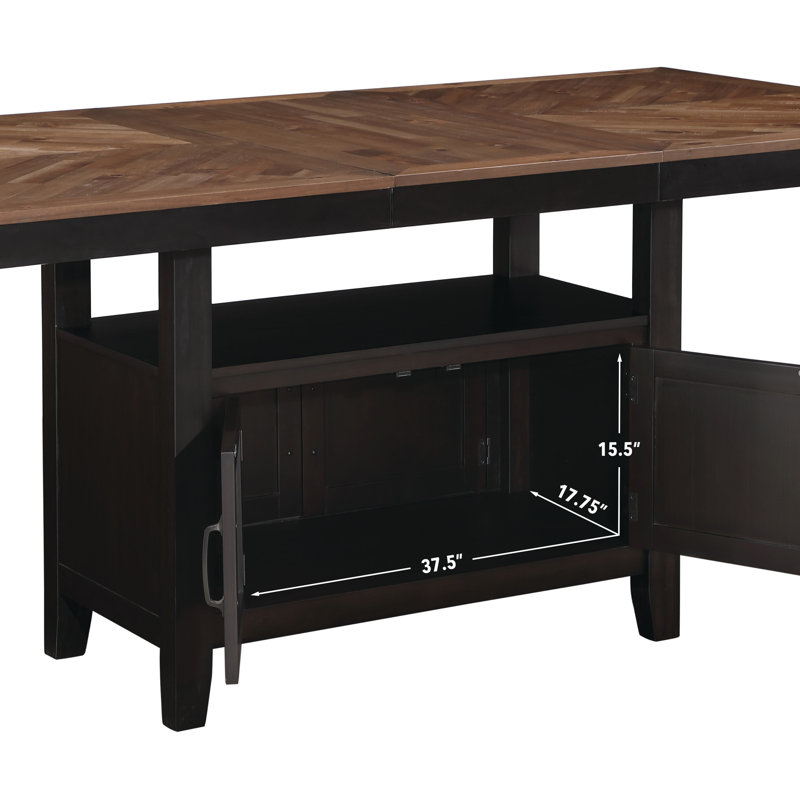 Mendenhall Bermuda Counter Dining Set, 5 Pieces: Table, 4 Chairs
