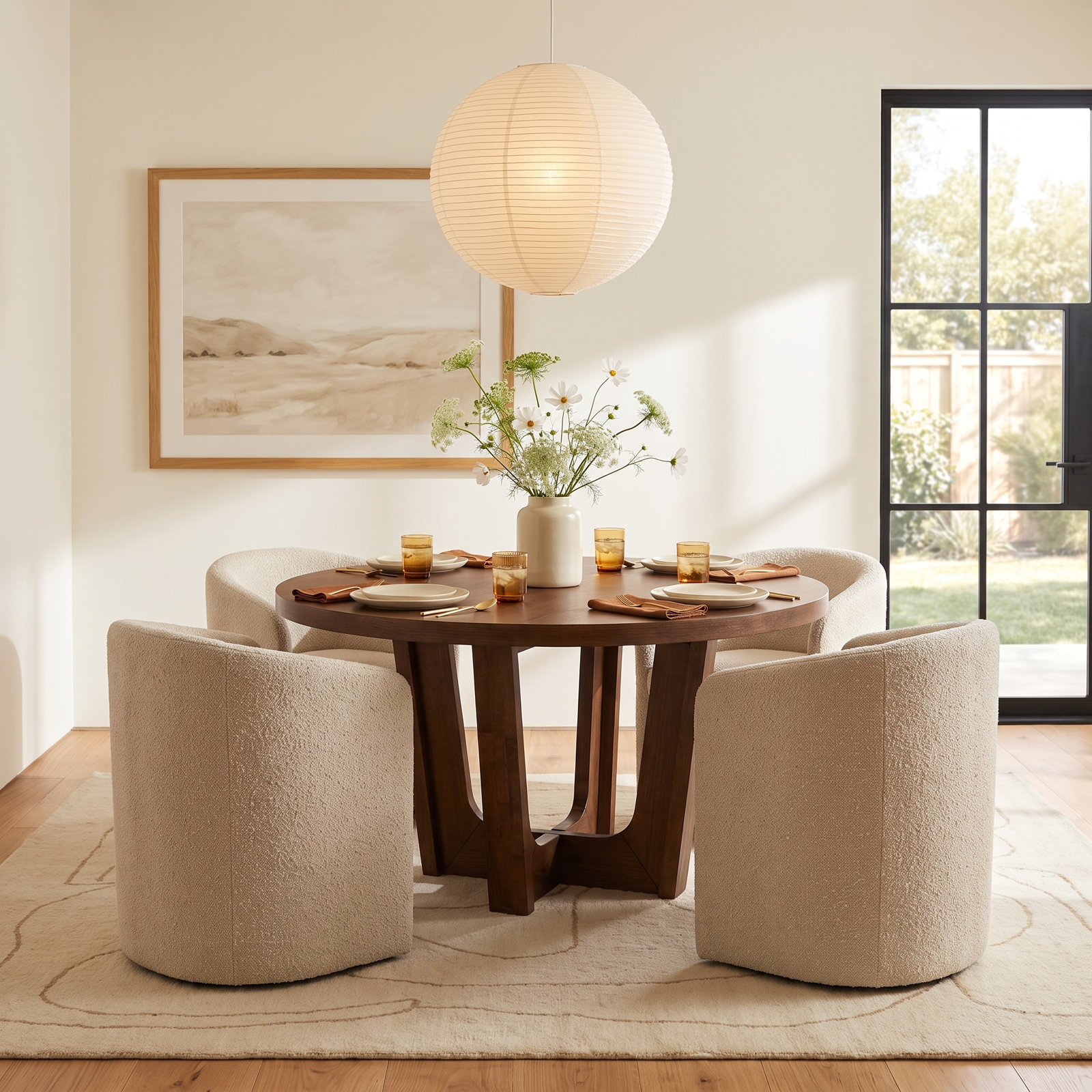 Amir 54 " Oak Dining Table