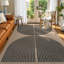 Tapis d'extérieur moderne en jute lavable à la machine avec envers antidérapant pour patio, cour et intérieur-1181389889