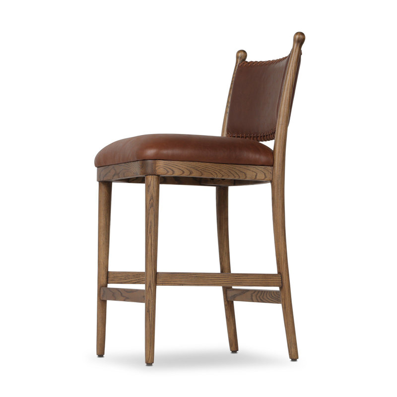 Bella Stool-Dulane Mahogany-Counter, Counter Stool (27" Seat Height), Antique Walnut