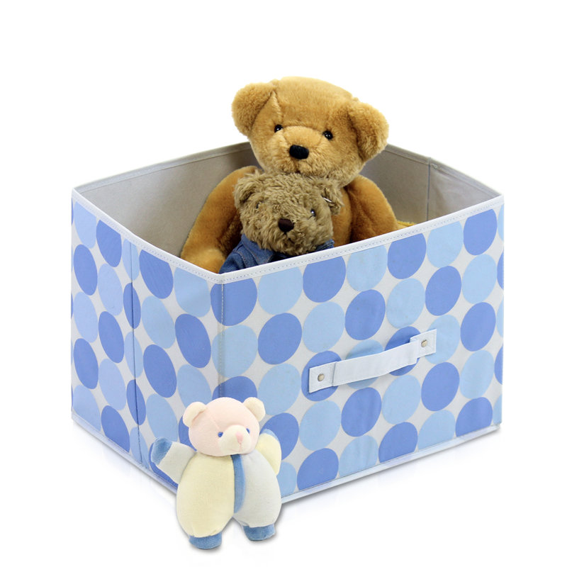 Panier en tissu Dot, Bleu pastel