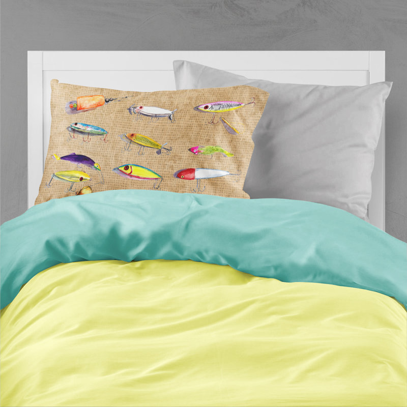  Housse de coussin Leurres de pêche